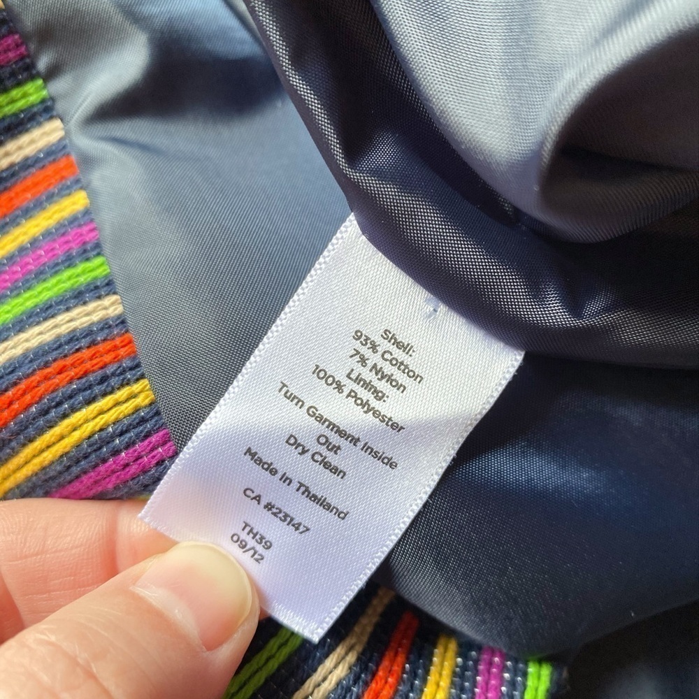 Talbots Multicolored Striped Blazer - Picture 10 of 14